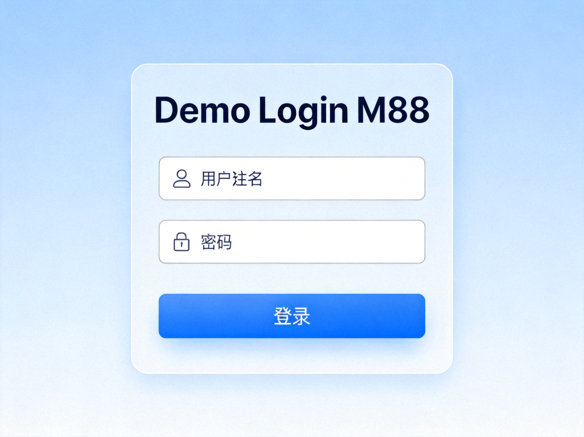 Demo Login M88